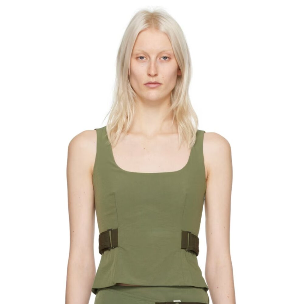 Miaou Green Leila Tank Top